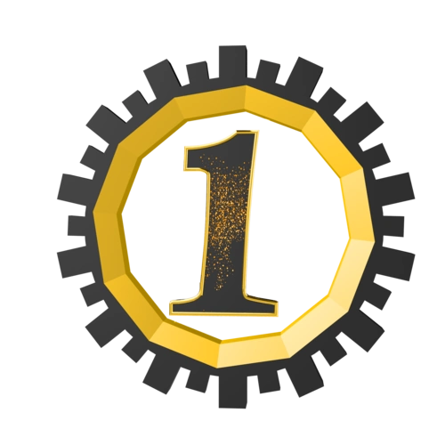 齿轮立体倒计时数字1图片