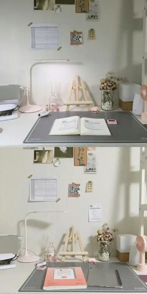 ins风书桌布置参考
