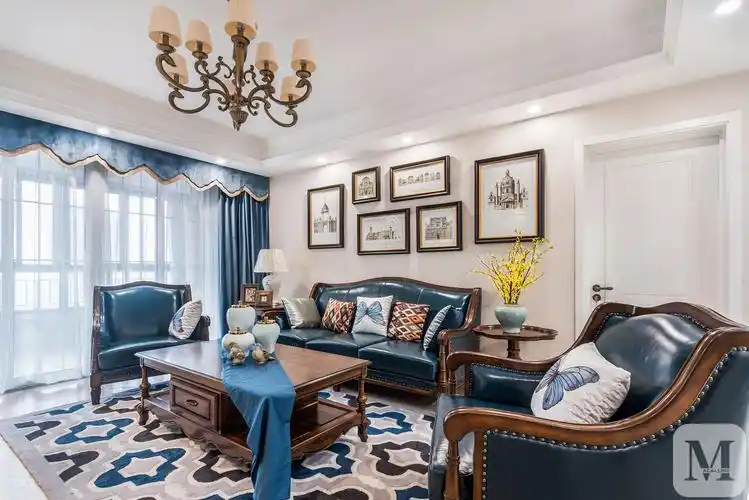 美式客厅沙发装修效果图