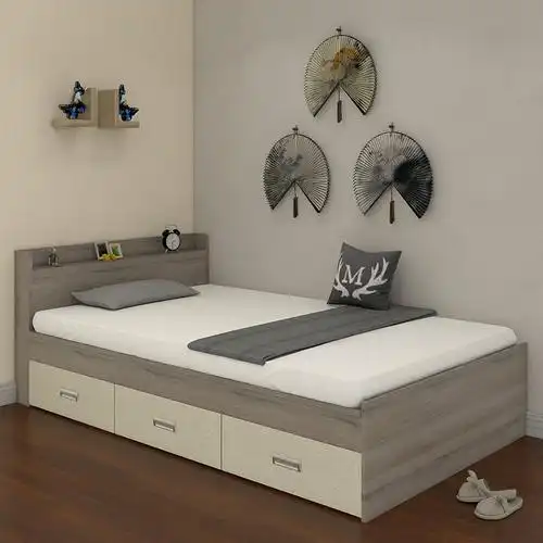 一米单人床成人抽屉收纳榻榻米床小户型储物现代简约板式床