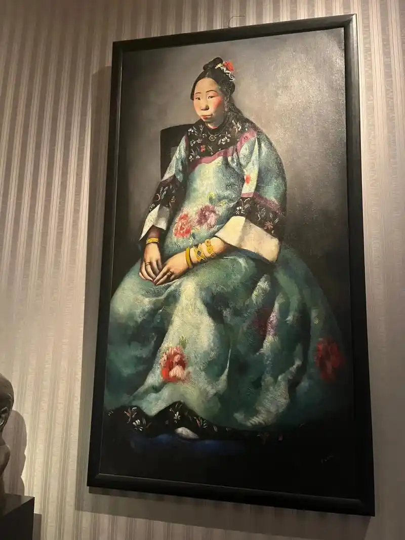 《隆裕太后》佛罗伦萨现代主义画家油画写生