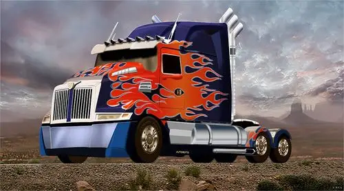 ps绘制《变形金刚4》擎天柱——超写实卡车