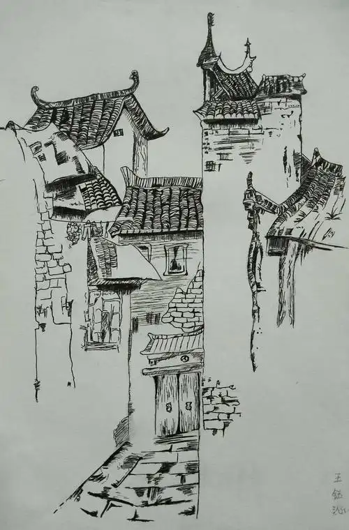 建筑之美——合肥市行知学校站塘校区八年级四班美术作品展