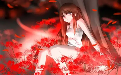 二次元中的地狱之花 彼岸花桌面壁纸