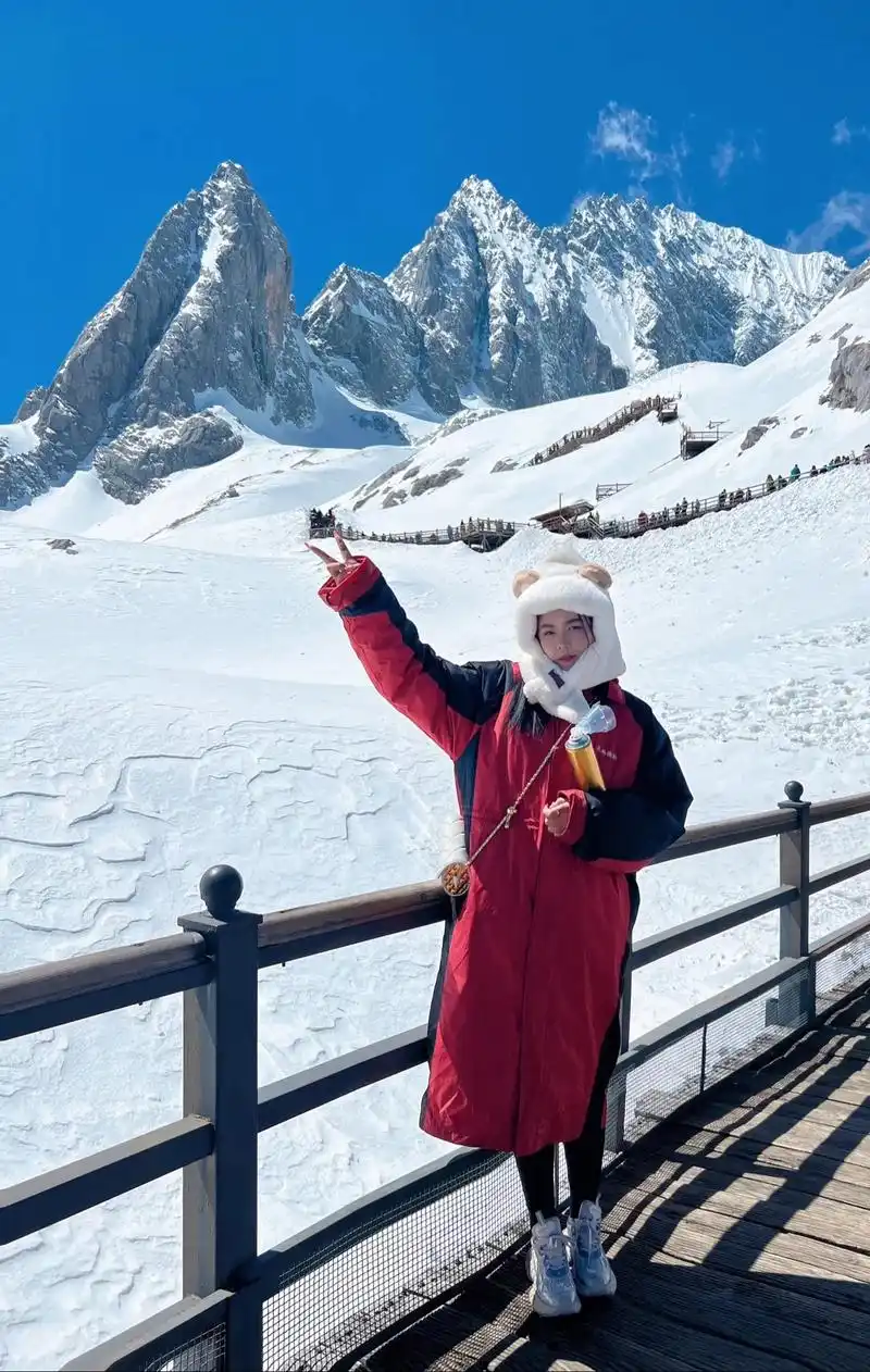 雪山看了,真的很美,下次还来……#雪山美景 #玉龙雪山468 - 抖音