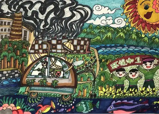 《环保小卫士》 石明灵 7岁.jpg