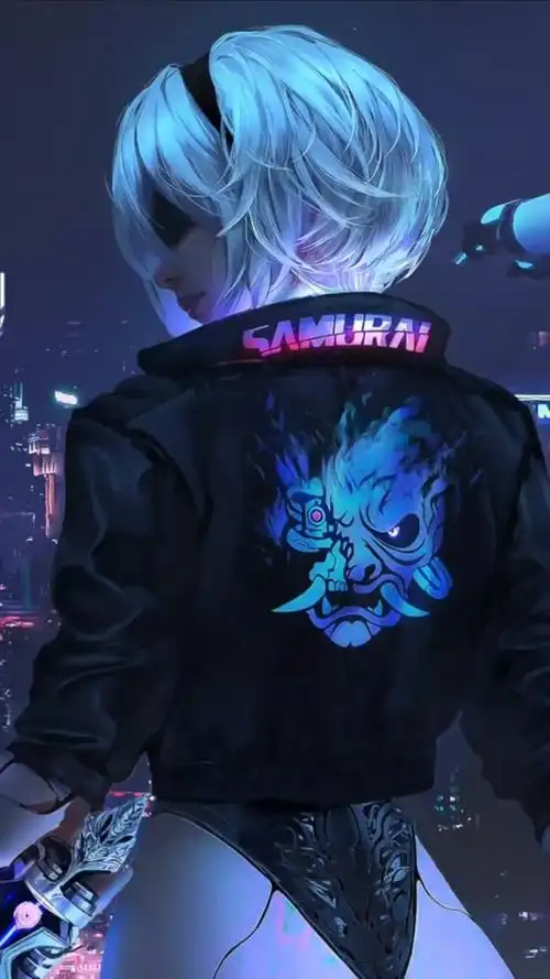 4k 赛博风格 2b动态壁纸_高清竖屏视频下载-火萤壁纸