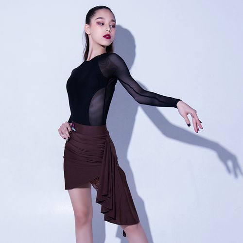 语歌菲舞服高级定制的优惠券大全—语歌菲拉丁舞服女童夏吊带上衣美背