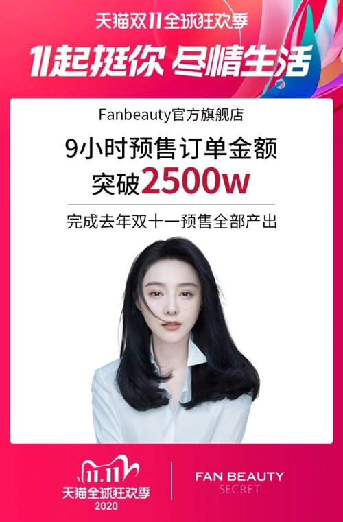 九个小时销售额高达两千五百万,对范冰冰来说是巨大喜讯,因为这是现金