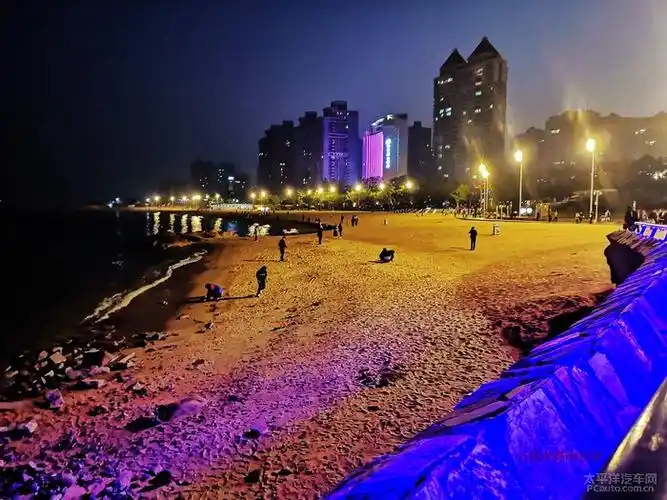 狼神和老婆珠海自由行手机拍海滨公园珠海渔女夜景