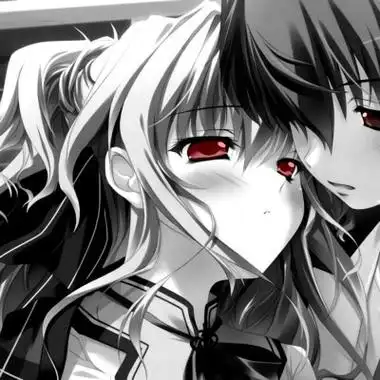 病态暗黑丧系动漫cp情头