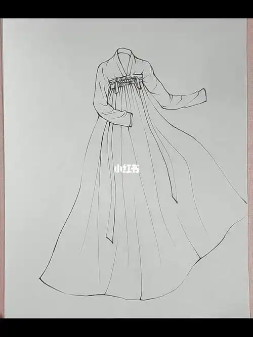 汉服怎么画漂亮简单简笔画
