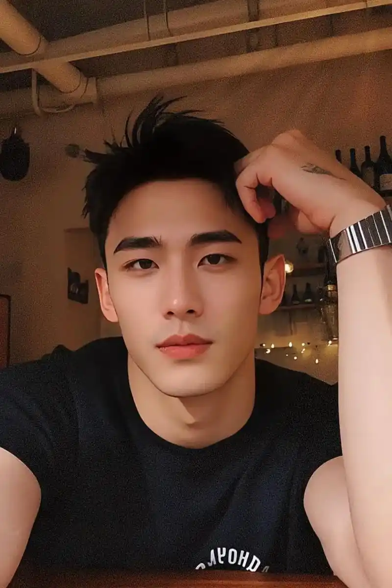 冬天没说完的话,我们春天慢慢说#男生照片氛围感 #阳光男孩