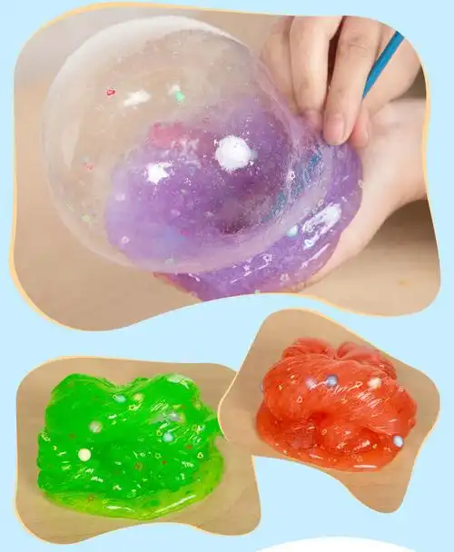 网红起泡胶史莱姆水晶泥彩虹泥儿童玩具 【泥宝宝】2