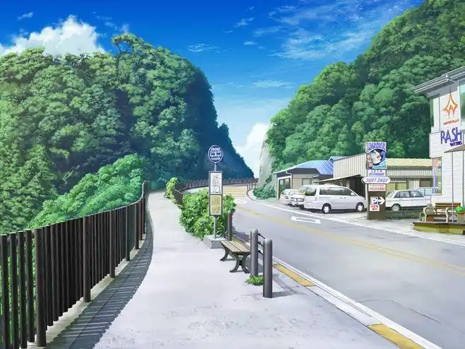 com 312动漫卡通室内室外场景绘画 教室卧室背景动画场景气氛图集