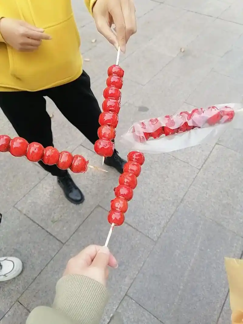 冬天的第一串冰糖葫芦 人间烟火气  最扶凡人心 唯美食不可辜 - 抖音