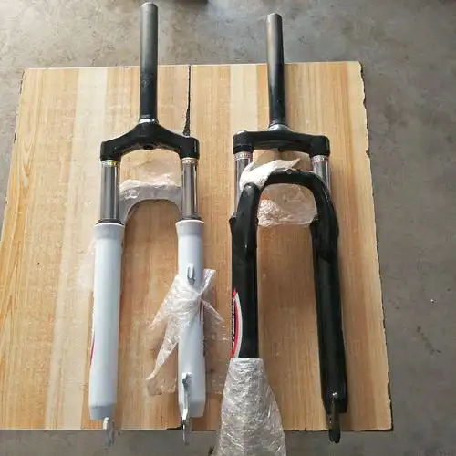 寸山地自行车前叉 加粗避震弹簧减震.管长车叉 前车架-阿里巴巴