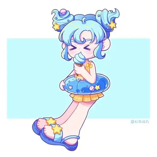 甜品女孩05海盐冰淇淋