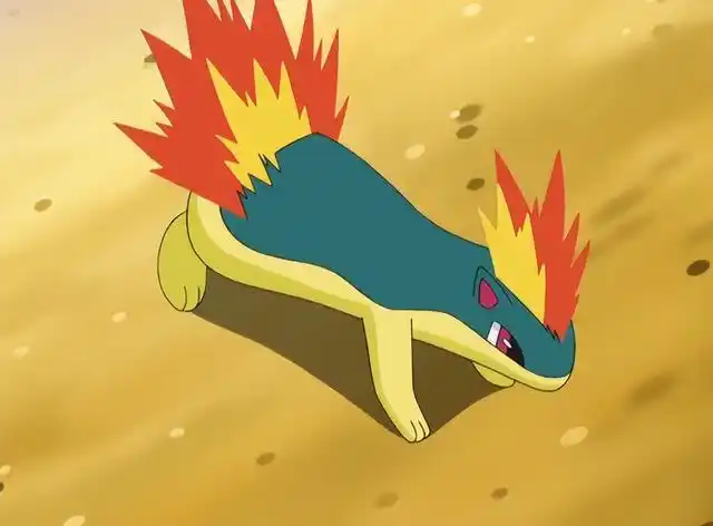 和火球鼠一样,进化之后的火岩鼠虽然名字带有"鼠"字