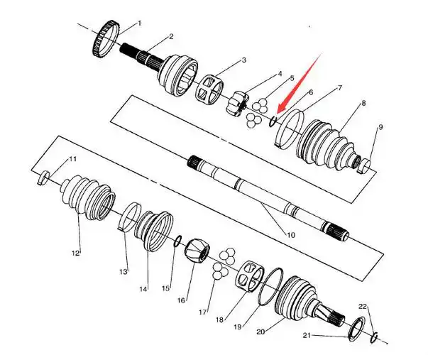 我看过半轴分解图