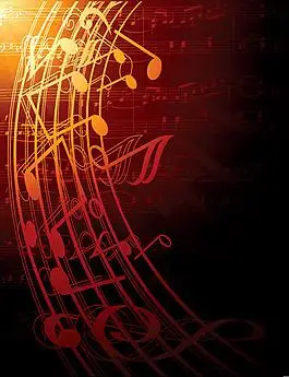 梦幻音乐背景矢量素材下载