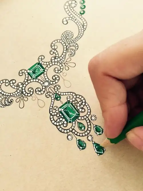 珠宝手绘