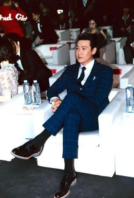 陆毅帅气现身穿格纹西装尽显儒雅姿态感觉又看到了侯亮平