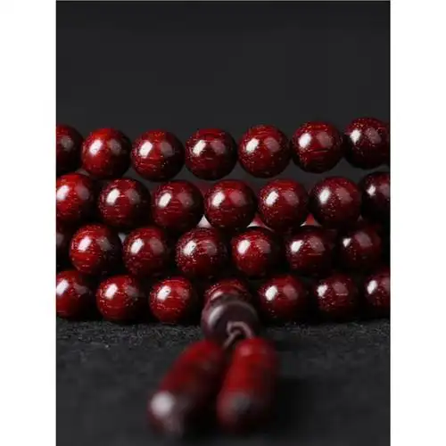 印度正宗小叶紫檀手串108颗佛珠男女本命年礼物檀香木手链串-阿里巴巴