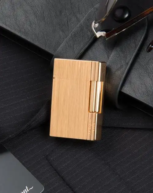 都彭gatsby系列金色拉丝朗声打火机