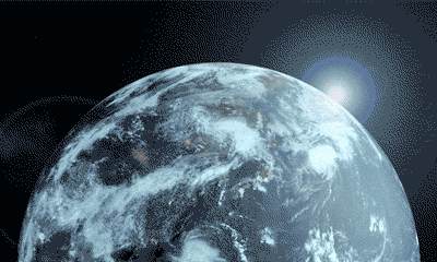 阳光gif地球gif旋转gif