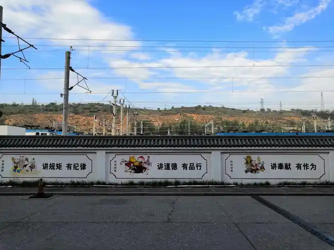 500强企业文化墙手绘|其他|墙绘/立体画|许继雷 - 原创作品 - 站酷