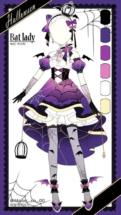 artist:moonso twi:moon_so_00 二次元服饰设计