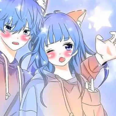 情侣头像动漫高清图片可爱唯美超甜的情头一对两张动漫图片