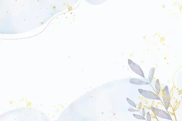 冬天浅蓝色水彩晕染植物蓝色简约海报背景中国风山水墨画夏天荷花手绘