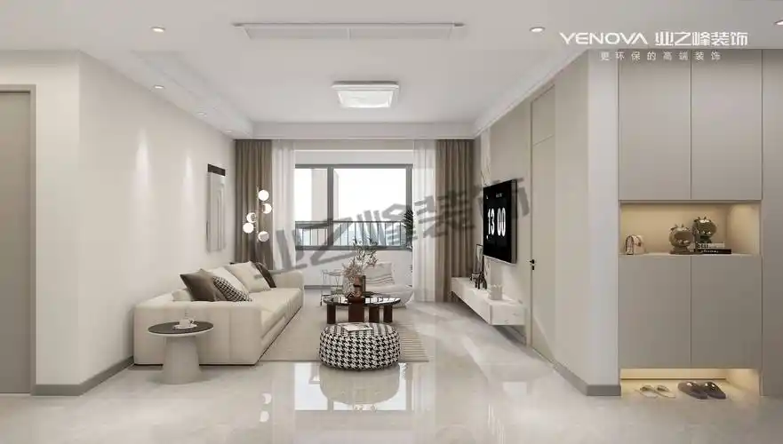 唐山新城澜樾府143平方米现代简约风格装修效果案例|业之峰装饰