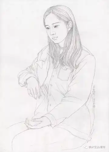 白描(素描)半身像系列—(清华造型强烈推荐)