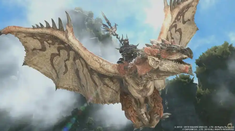 《怪物猎人:世界》雄火龙八月七日登陆《最终幻想14》_网易订阅