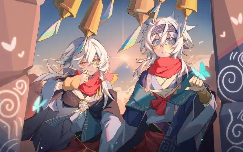 【procreate】悠久之风与永远的安宁之歌【光遇oc霞谷双子】