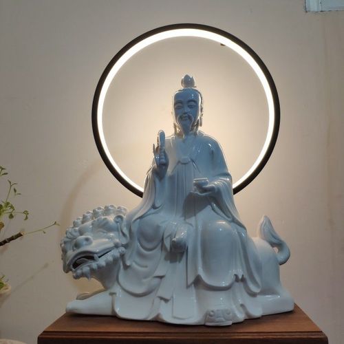 白瓷雷祖太乙救苦天尊九天应元雷声普化道教供奉神像陶瓷人物摆件【15