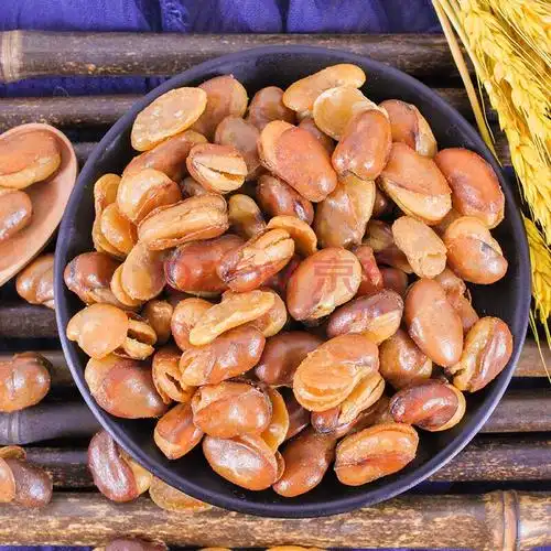 兰花豆牛肉味开花豆油炸干炒蚕豆肉松味零食500g 兰花豆500g