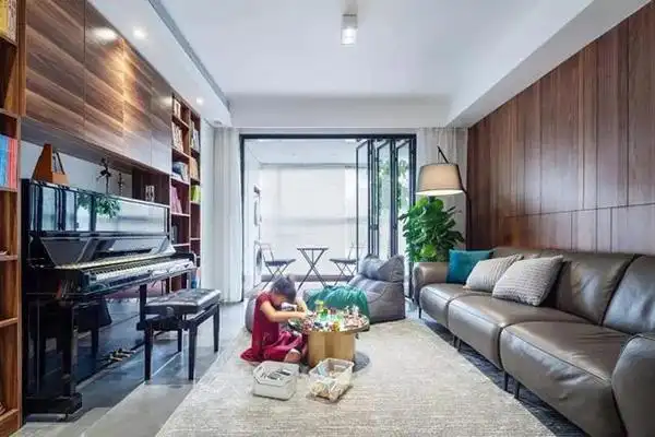 客厅钢琴装修示意图