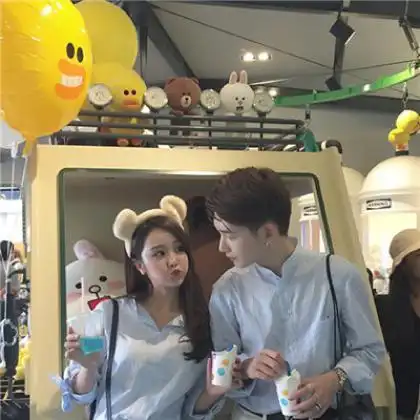 情侣合影头像男女我从未放弃过爱你