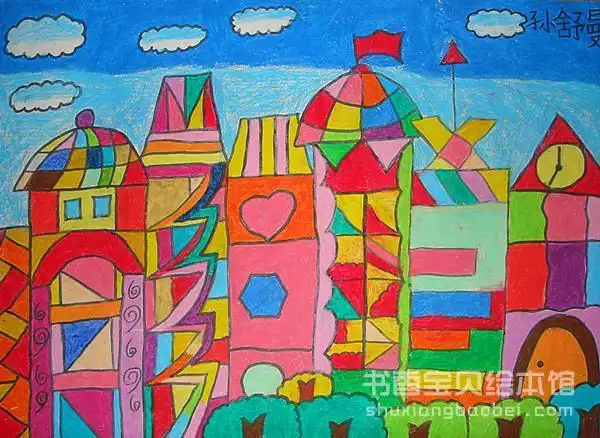 高楼大厦 - 小小绘画家 - 宝贝风采 - 绘本馆-绘本馆加盟首选品牌