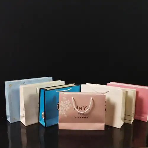 手提纸袋直销厂家 品翼牛皮纸袋订制白牛皮加厚包装纸袋定做定制印