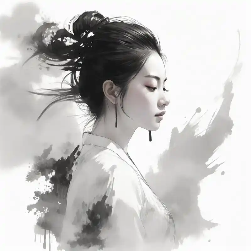 佛系禅意女生头像95清雅脱俗