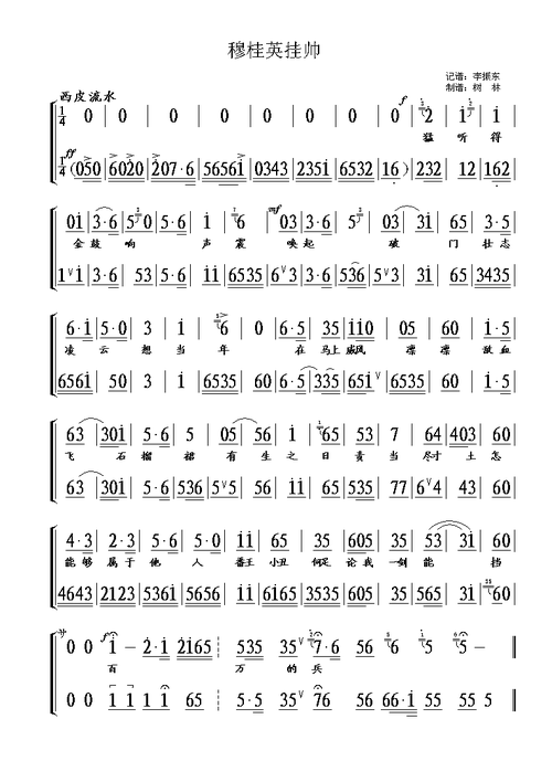 挂帅猛听得简谱_京剧穆桂英挂帅猛听得吉他谱_钢琴谱-查字典简谱网
