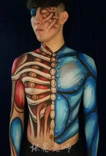 中国鬼才化妆造型师张亮老师人体彩绘作品欣赏