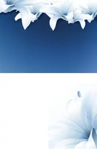 淡雅百合花ppt背景图片