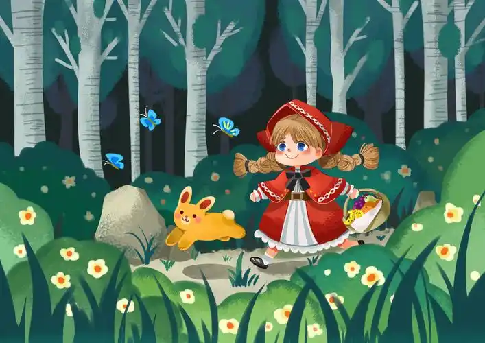 儿童插画 小红帽练习