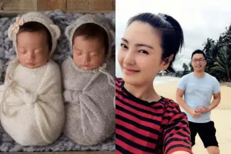 张雨绮扮不良少女引网友关注 龙凤胎宝宝满月照曝光可爱十足